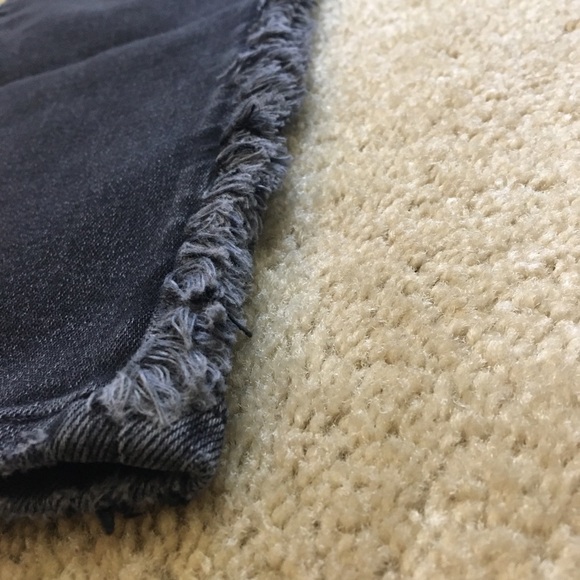NWT Rare Good American Good Classic Fray Flex High Rise Fringe Gray Distressed 4 - Picture 7 of 14